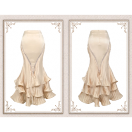 Cupid's Poetry Box Mermaid Skirt by Blood Supply (BSY161MSK)